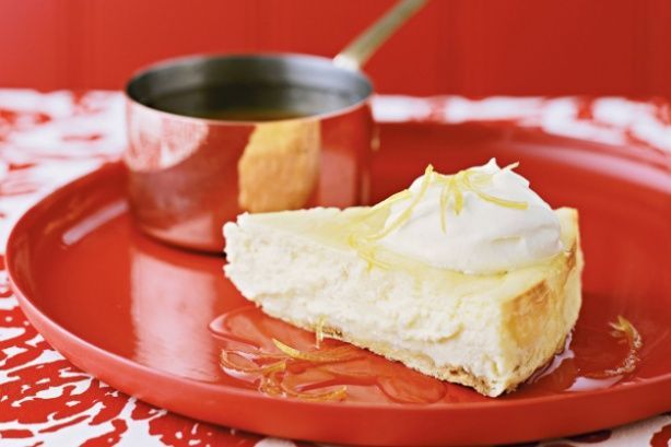 Baked lemon cheesecake