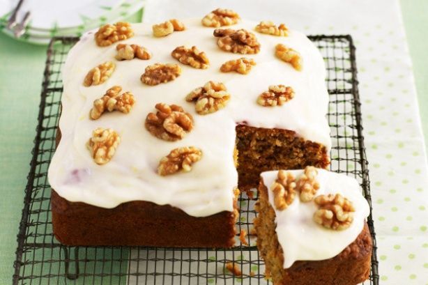 Carrot and walnut cake