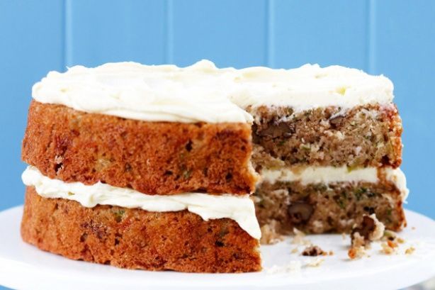 Zucchini & walnut cake